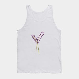 Purple Flower Watercolor Tank Top